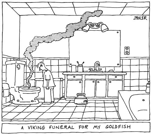 A Viking Funeral for my Goldfish