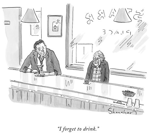 "I forget to drink."