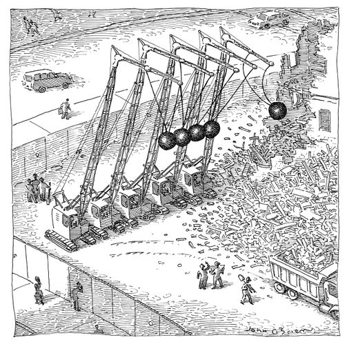 Newton's Cradle Wrecking Balls