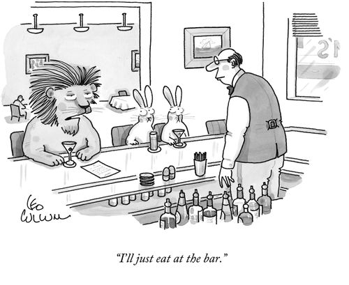 "I'll just eat at the bar."