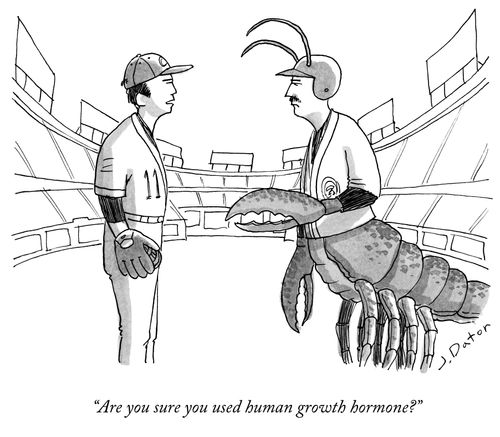 "Are you sure you used human growth hormone?"