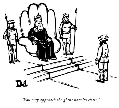 "You may approach the giant novelty chair."