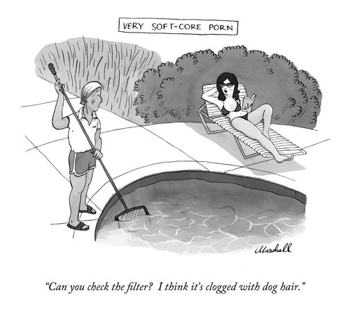 "Can you check the filter? I think it's clogged with dog hair."