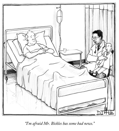 "I'm afraid Mr. Bickles has some bad news."