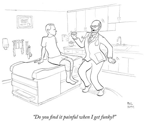 "Do you find it painful when I get funky?"