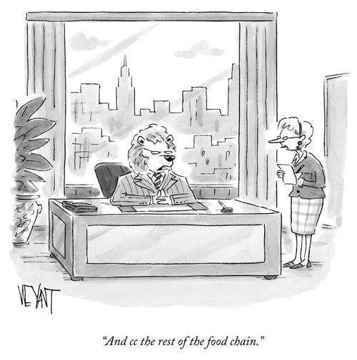 "And cc the rest of the food chain."
