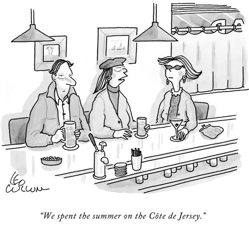 "We spent the summer on the Côte de Jersey."
