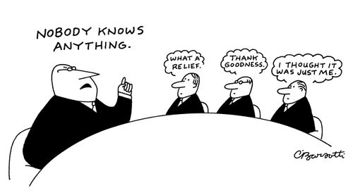 "Nobody knows anything."