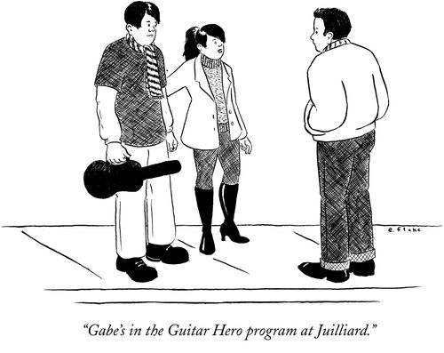 "Gabe's in the Guitar Hero program at Juilliard."