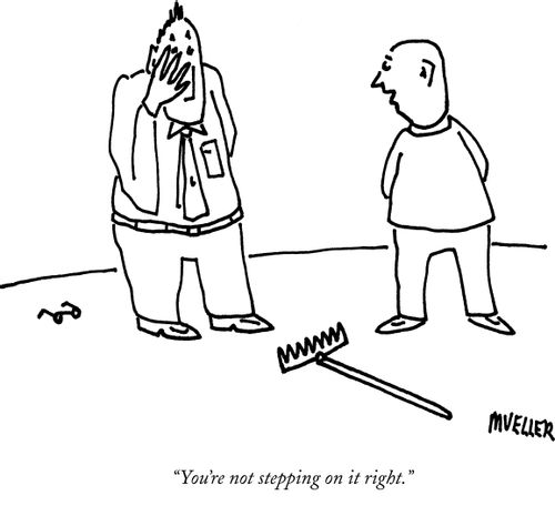 "You're not stepping on it right."