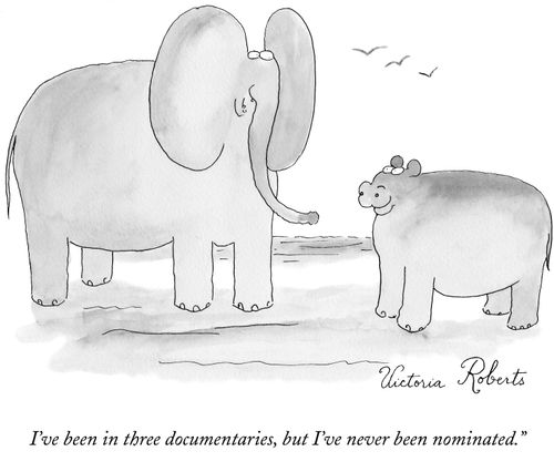 "I've been in three documentaries, but I've never been nominated."