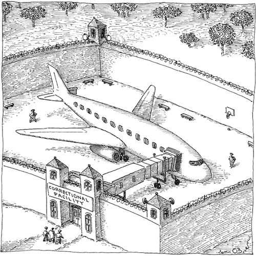 Prison on an airplane