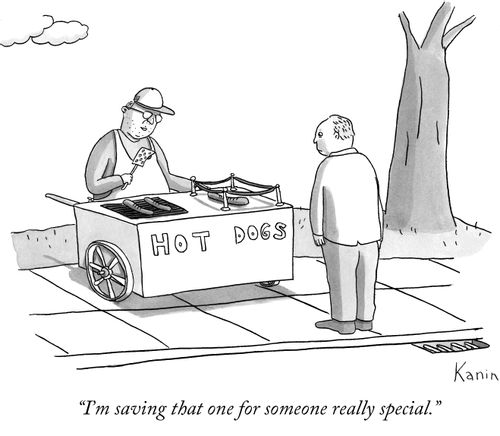 "I'm saving that one for someone really special."