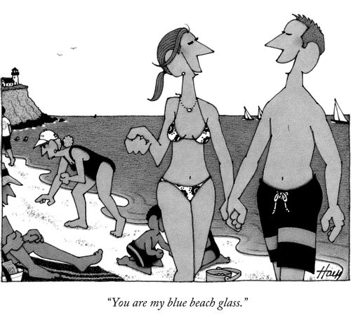 "You are my blue beach glass."
