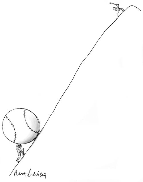 Sisyphus' baseball game