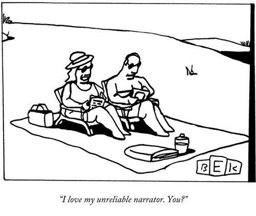 "I love my unreliable narrator. You?"