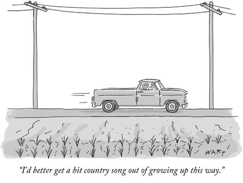"I'd better get a hit country song out of growing up this way."