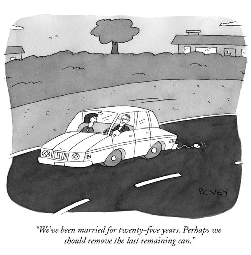 "We've been married for twenty-five years. Perhaps we should remove the last remaining can."