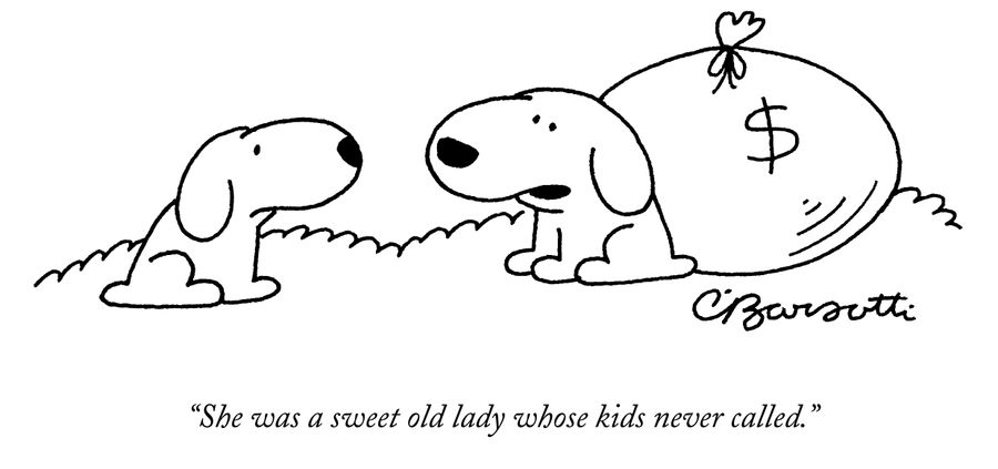 "She was a sweet old lady whose kids never called."