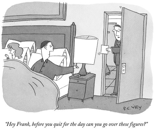 "Hey Frank, before you quit for the day can you go over these figures?"