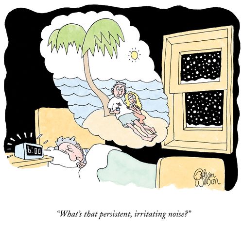 "What's that persistent, irritating noise?"