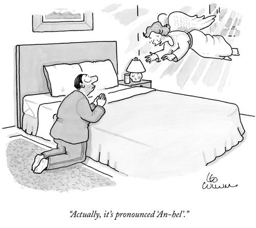 "Actually, it's pronounced 'An-hel'."