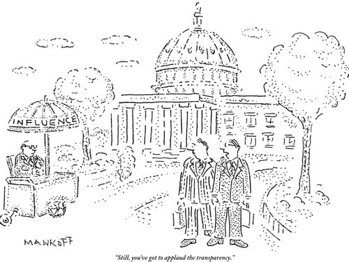 "Still, you've got to applaud the transparency."