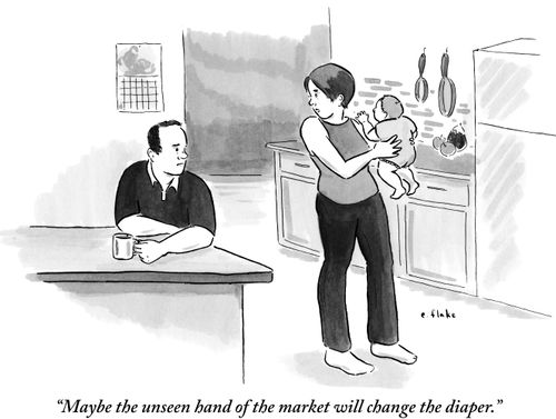"Maybe the unseen hand of the market will change the diaper."