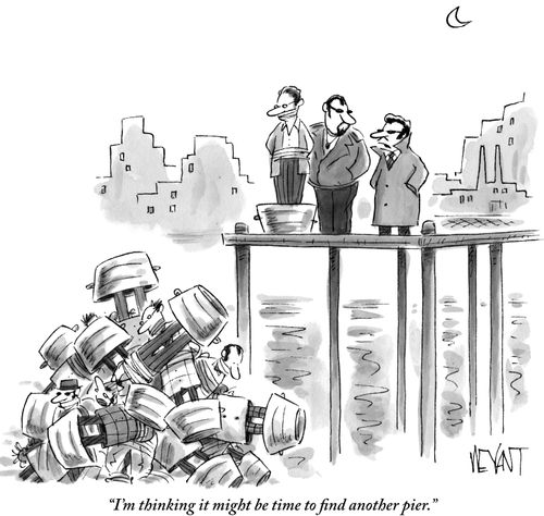 "I'm thinking it might be time to find another pier."