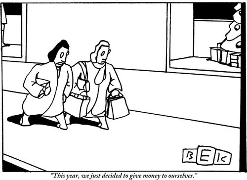 "This year, we just decided to give money to ourselves."