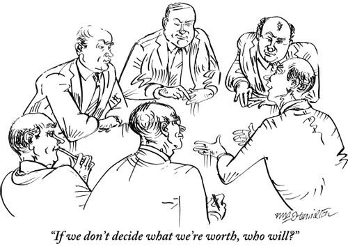"If we don't decide what we're worth, who will?"