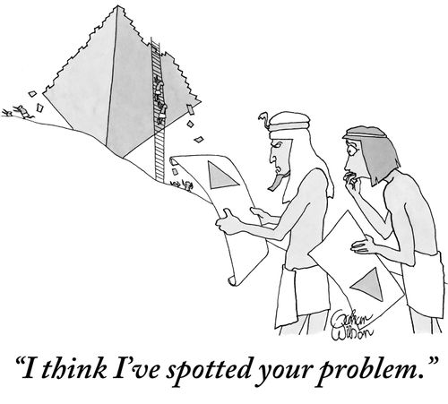 "I think I've spotted your problem."