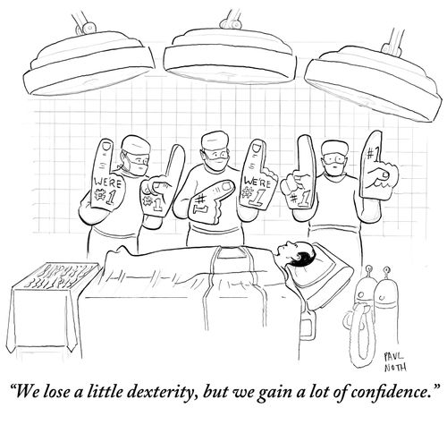 "We lose a little dexterity, but we gain a lot of confidence."