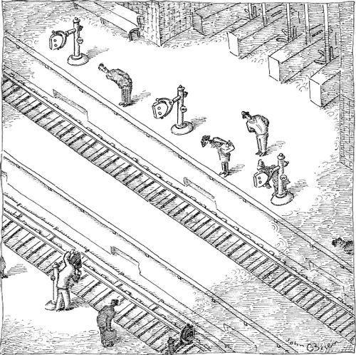 Passengers checking for their train