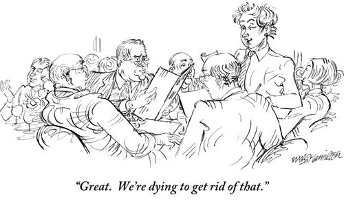 "Great. We're dying to get rid of that."