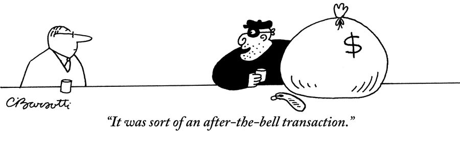"It was sort of an after-the-bell transaction."