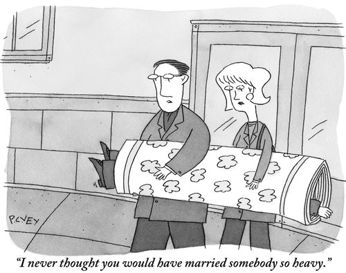 "I never thought you would have married somebody so heavy."