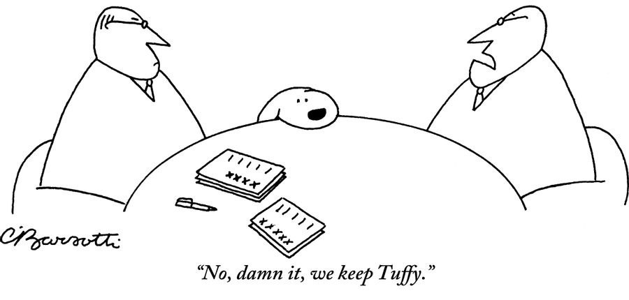 "No, damn it, we keep Tuffy."