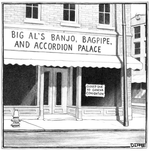 Big Al's Banjo, Accordion, and Bagpipe Palace - Closed due to Geneva Convention