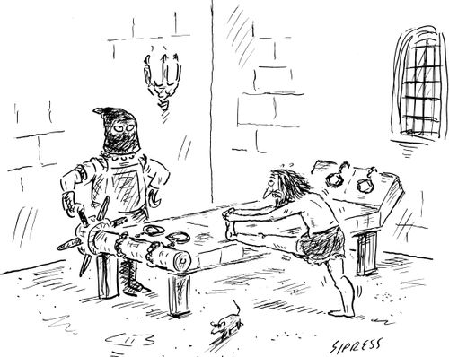 Prisoner Stretches Before Stretching Torture