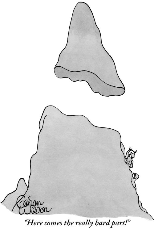 "Here comes the really hard part!"