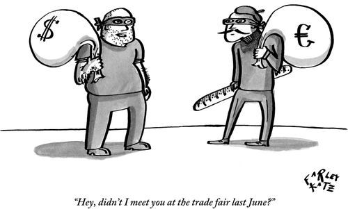 "Hey, didn't I meet you at the trade fair last June?"