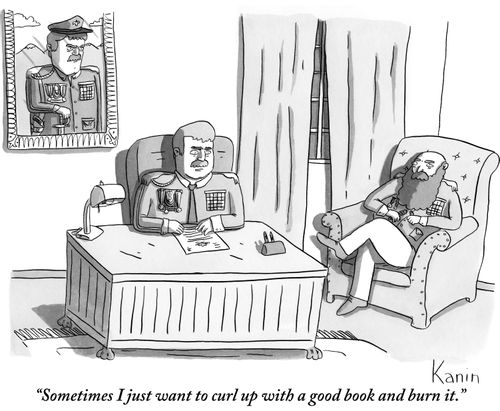 "Sometimes I just want to curl up with a good book and burn it."