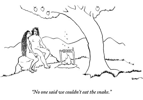 "No one said we couldn't eat the snake."