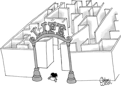 Baby At The Entrance Of The Maze Of Life