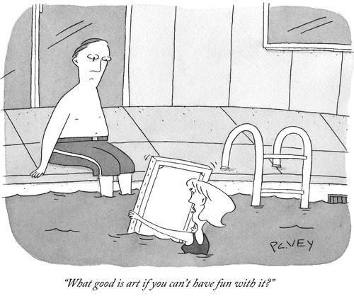 "What good is art if you can't have fun with it?"
