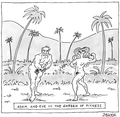 Adam And Eve In The Garden Of Fitness