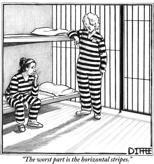 "The worst part is the horizontal stripes."