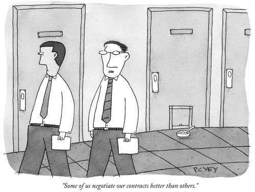 "Some of us negotiate our contracts better than others."