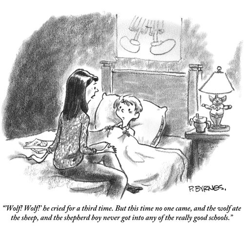 "...and the shepherd boy never got into any of the really good schools."